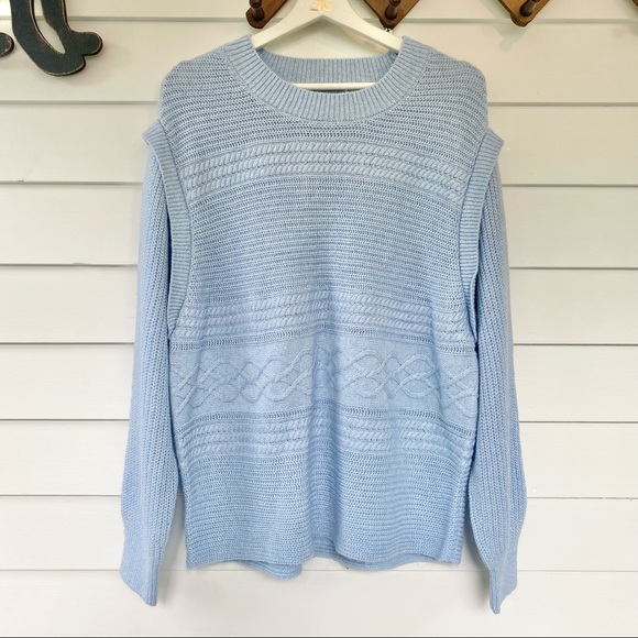 NEW Loft Stitchy Cable Knit Sweater - Picture 2 of 6